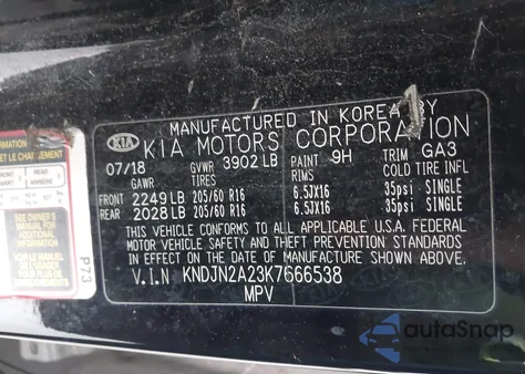 2019 Kia Soul from USA, damaged, VIN KNDJN2A23K7666538